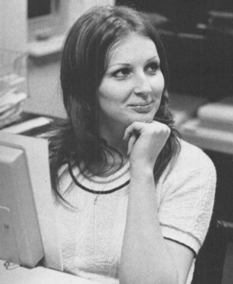 A young woman Techinque writer in the 1970s.
